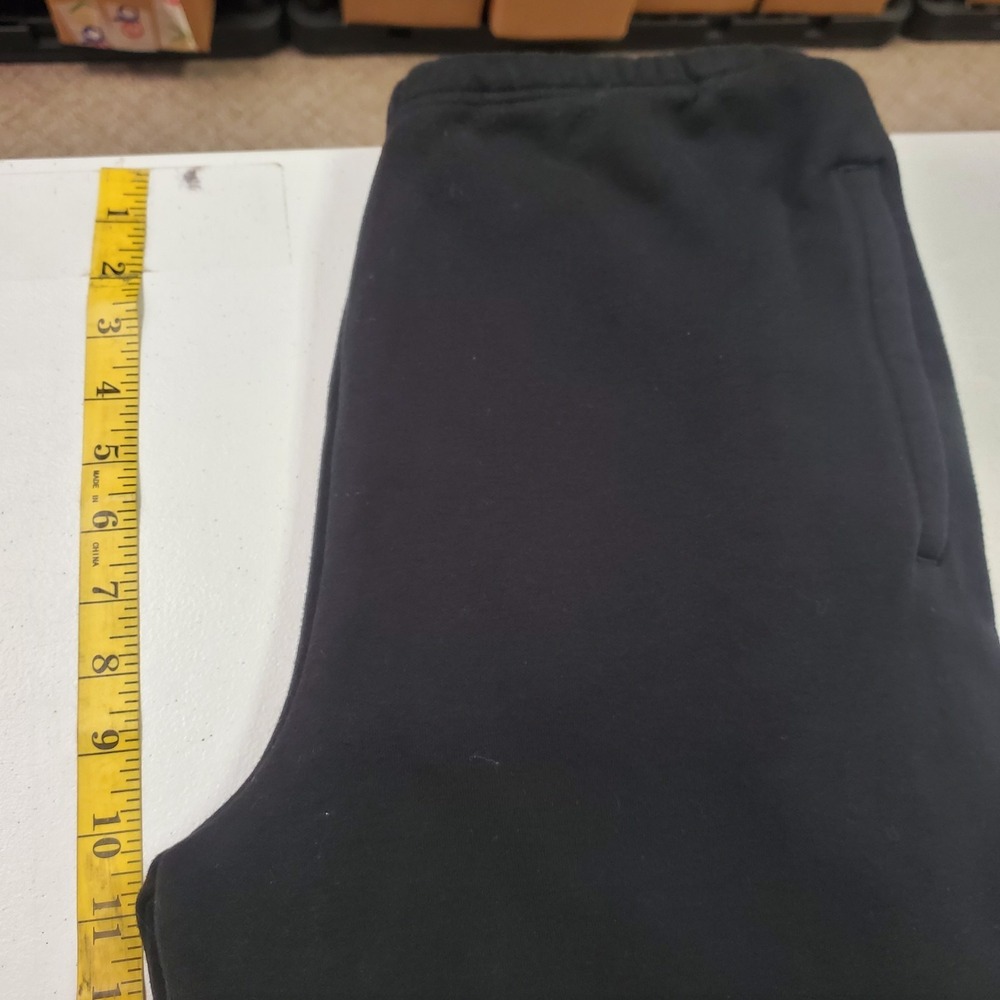 Skims Womens Pull On Fleece Lined Joggers Size M Black Tapered Athleisure Pocket - Picture 8 of 13